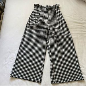 TopShop High Waist Gingham Pants